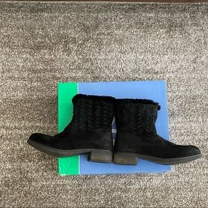 Abeo Bristol warm boots black suede size 7.5